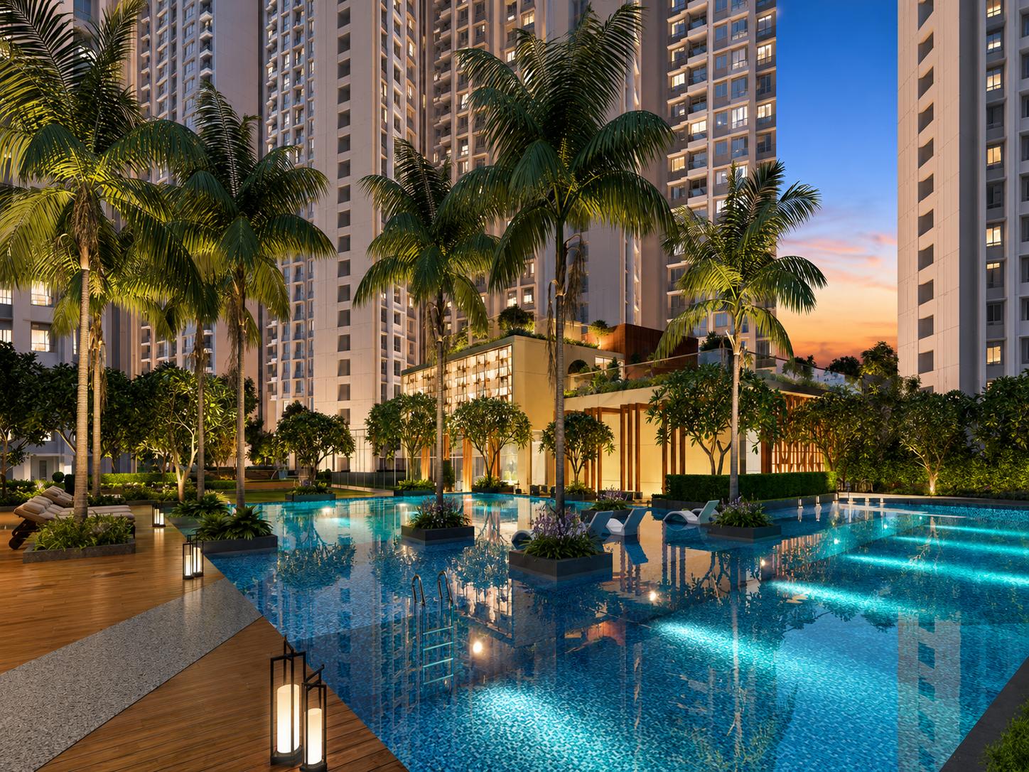 Swimming pool at Kalpataru Shristi Namaah, Mira-Bhayandar