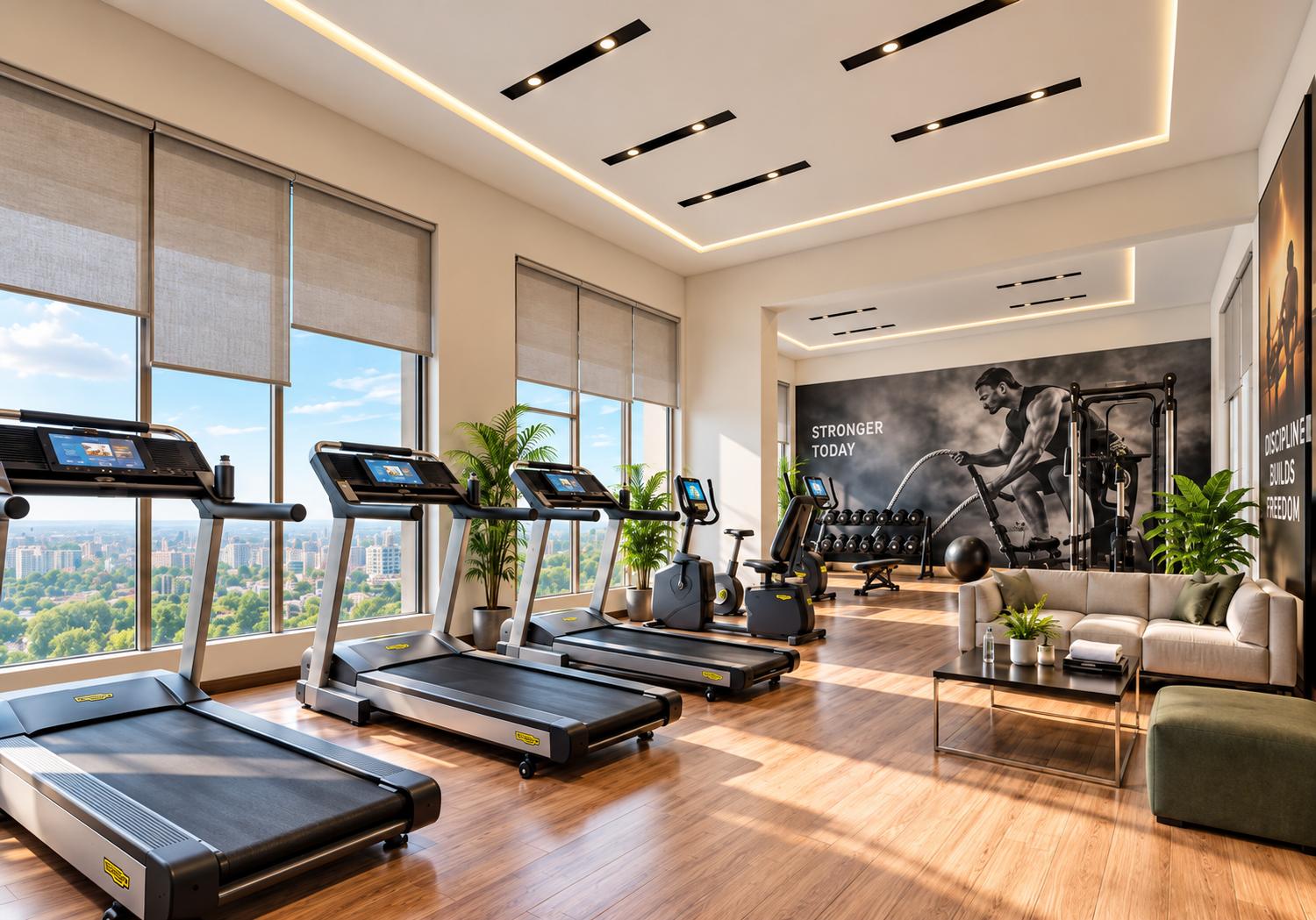 Gym at Oxford Navrang Atlantis, Andheri West