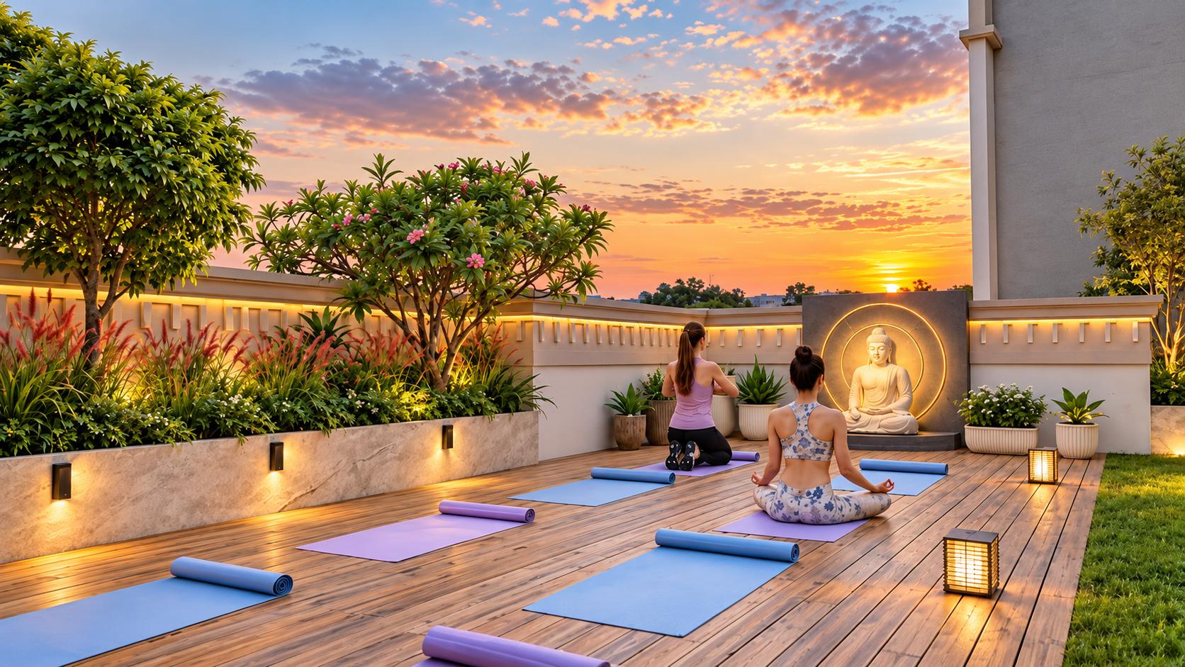 Yoga / meditation at Oxford Navrang Atlantis, Andheri West