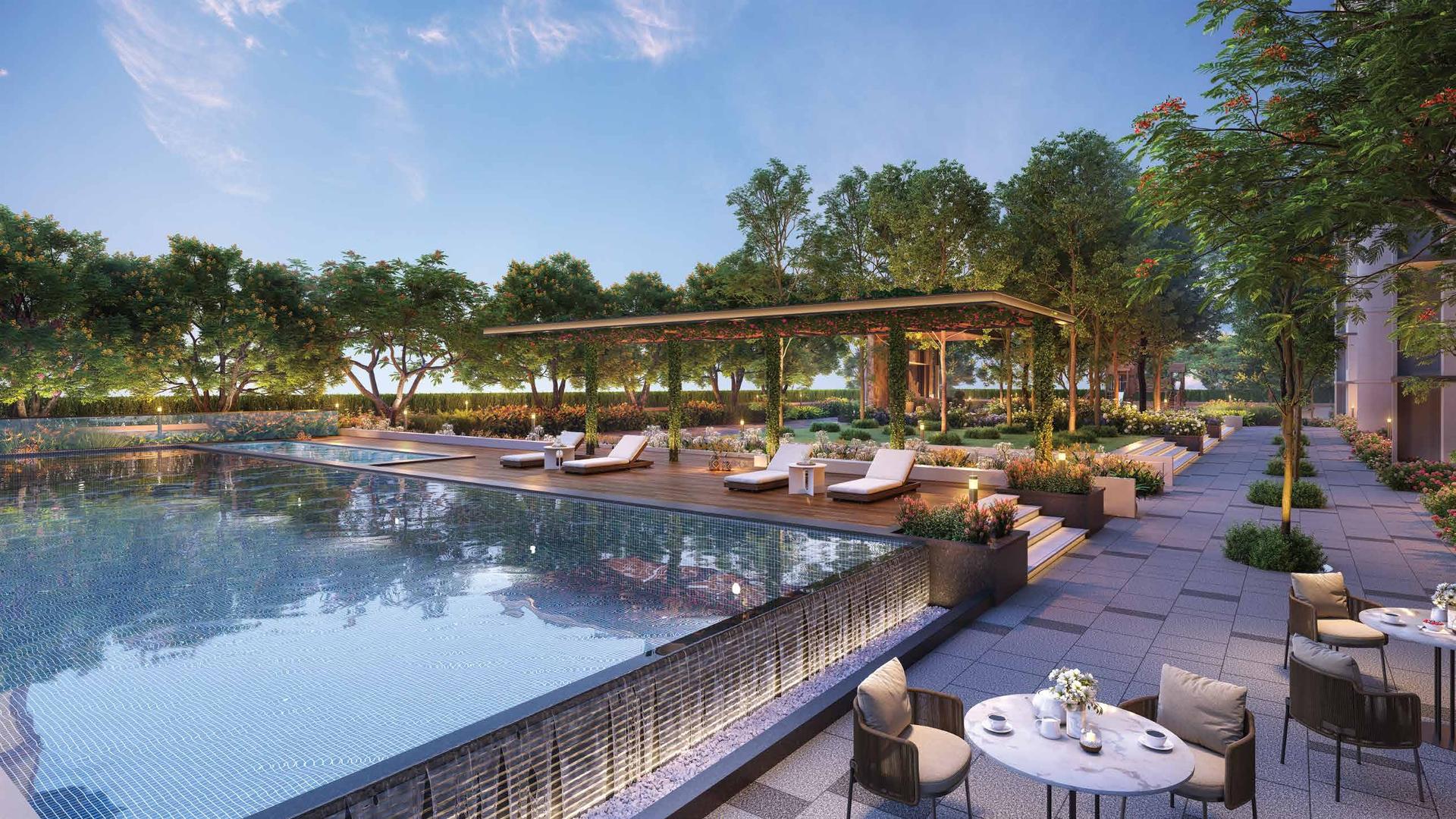 Swimming pool at Lodha Altus, Borivali West