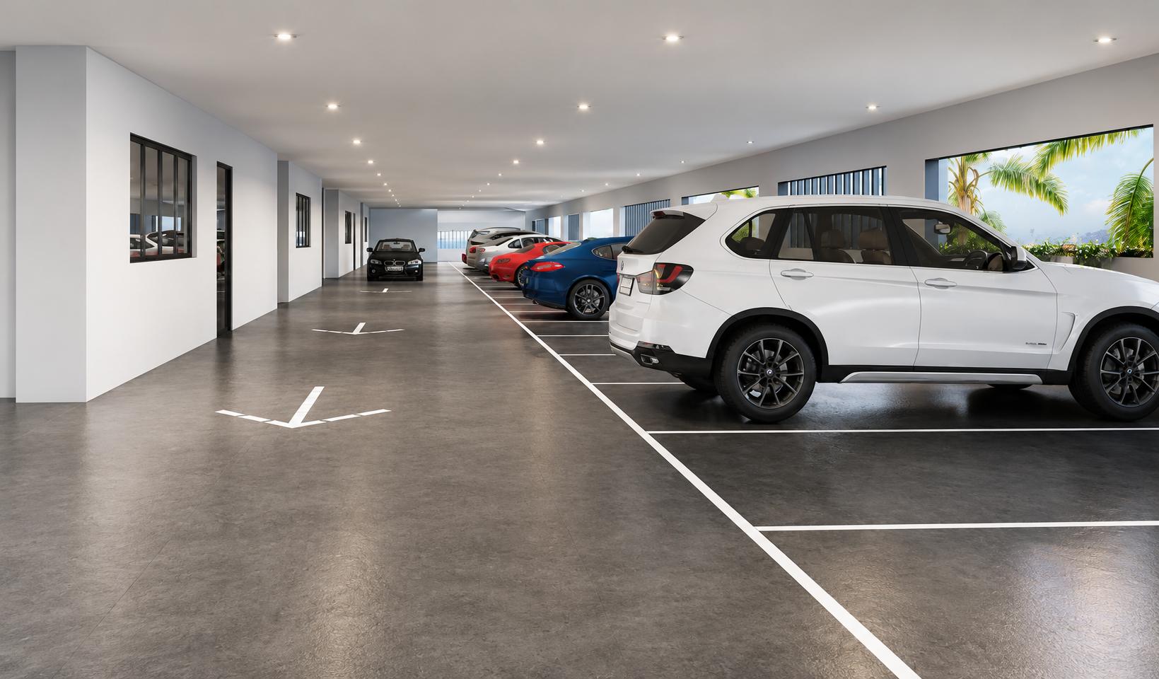 Ramped parking at Vibe Mangrove, Goregaon West