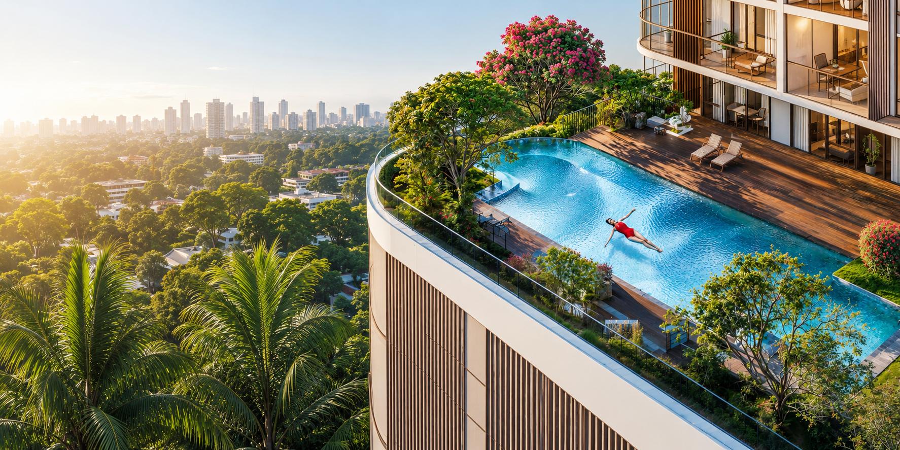 Swimming pool at Vibe Mangrove, Goregaon West