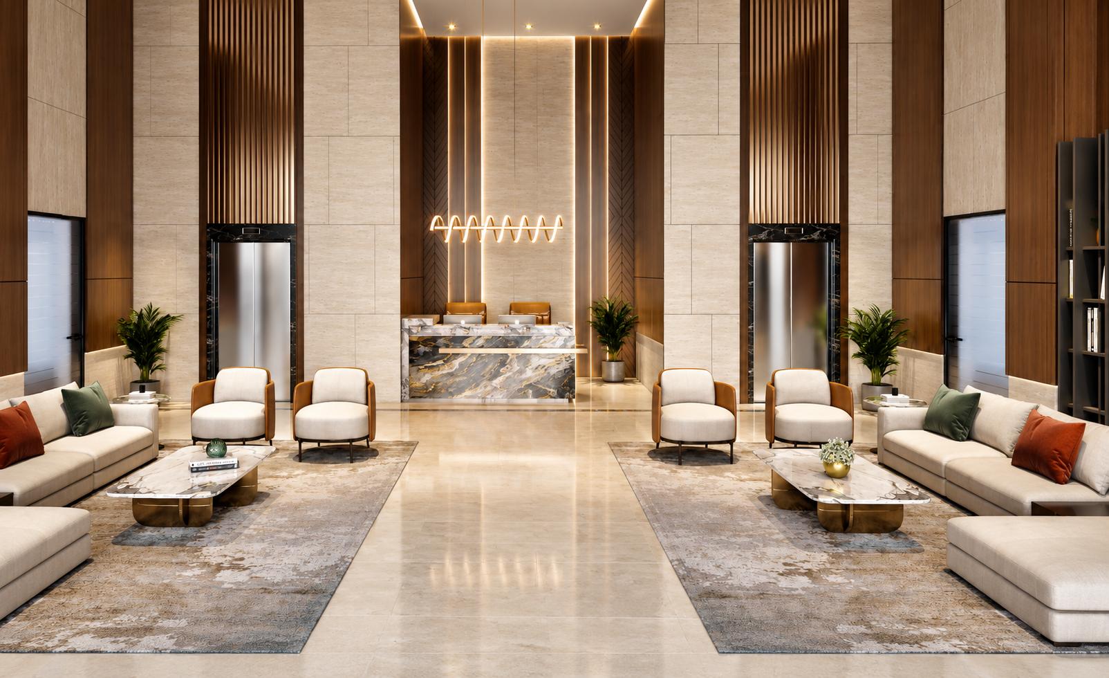 Grand entrance lobby at Vibe Mangrove, Goregaon West