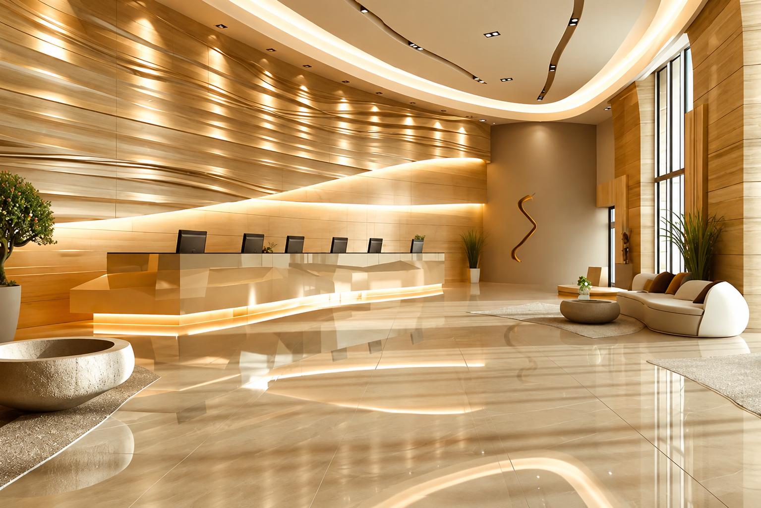Grand entrance lobby at Excel Bellissima, Bandra West