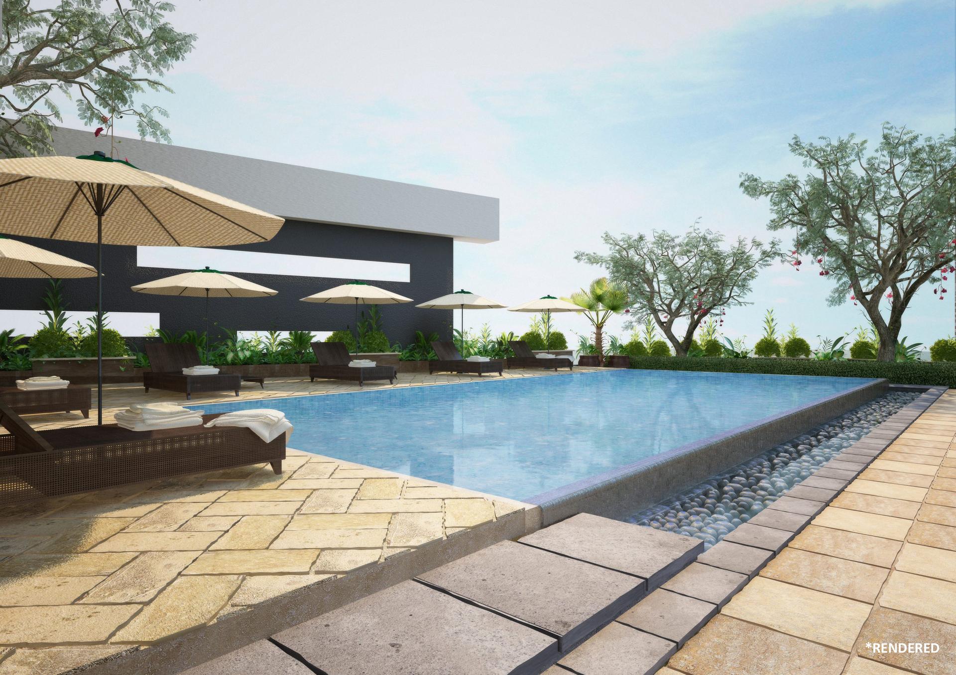 Swimming pool at Nathani Heights, Mumbai Central