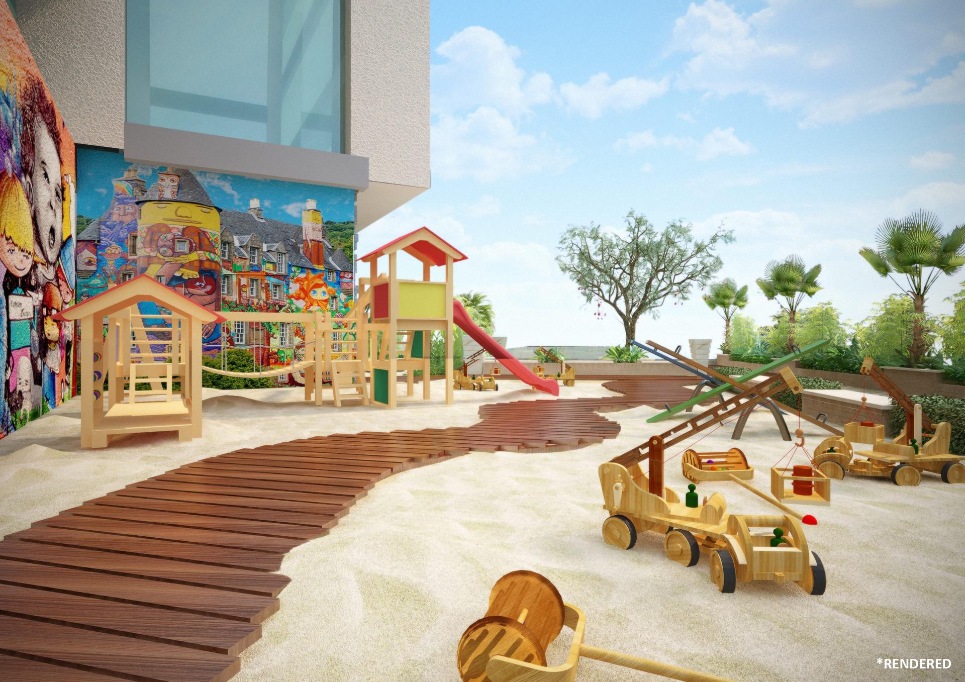 Children's play area at Nathani Heights, Mumbai Central