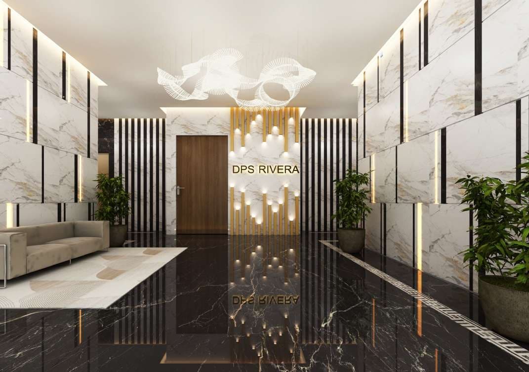 Grand entrance lobby at Sanctum DPS Rivera, Dahisar West