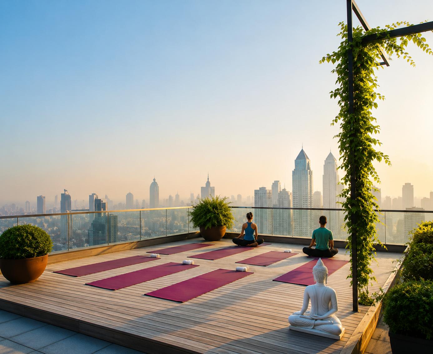 Yoga / meditation at Sanctum DPS Rivera, Dahisar West