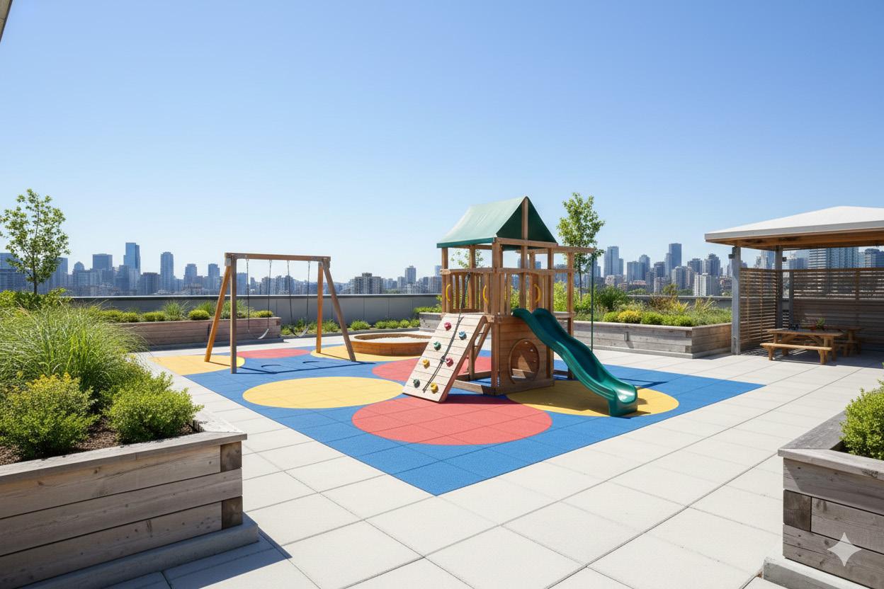 Children's play area at Zen 16, Mahim West