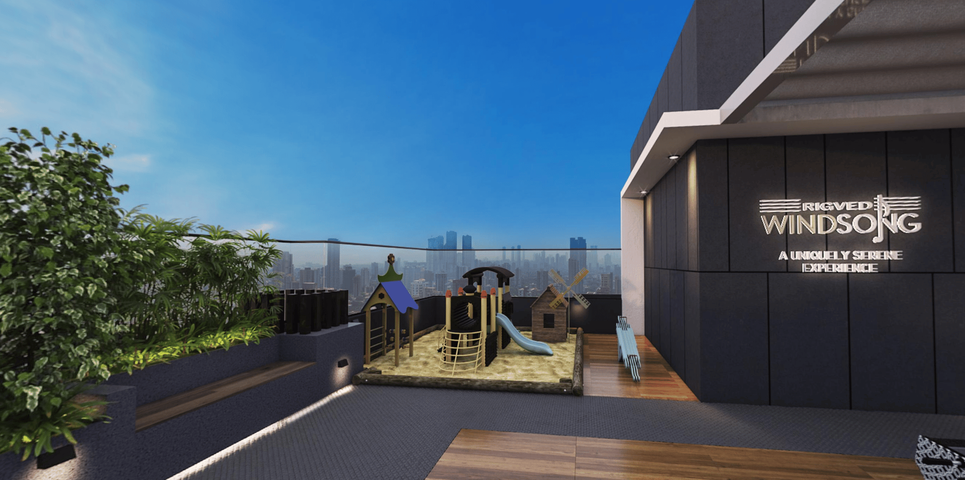 Children's play area at Rigved Windsong, Matunga East