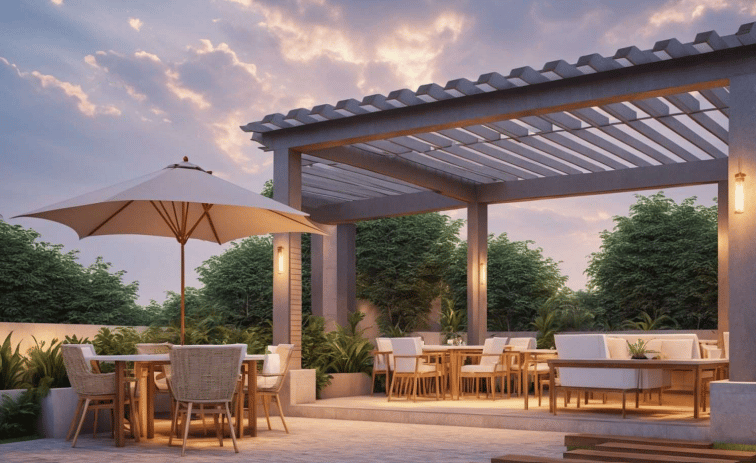 Rooftop terrace at DGS Sheetal Kiara, Goregaon West