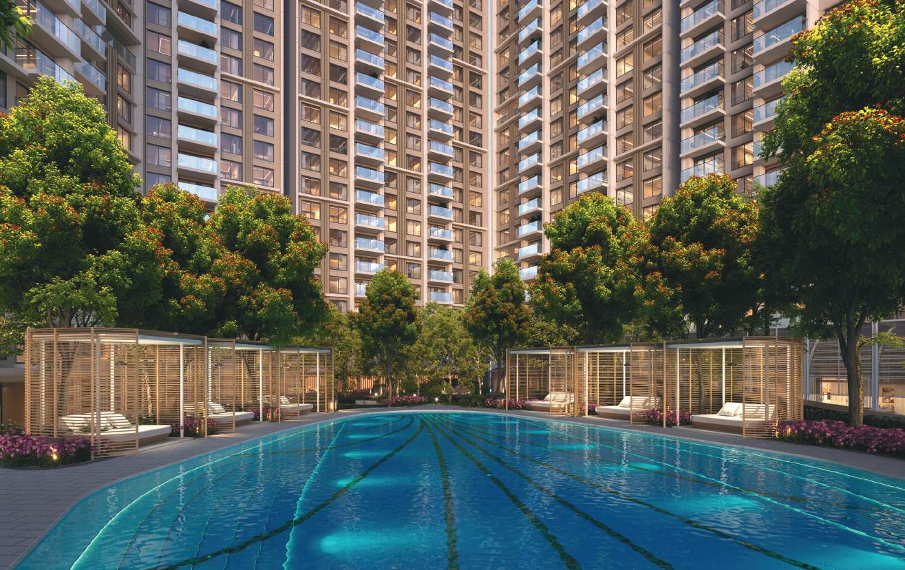 Swimming pool at DLF The Westpark, Andheri West