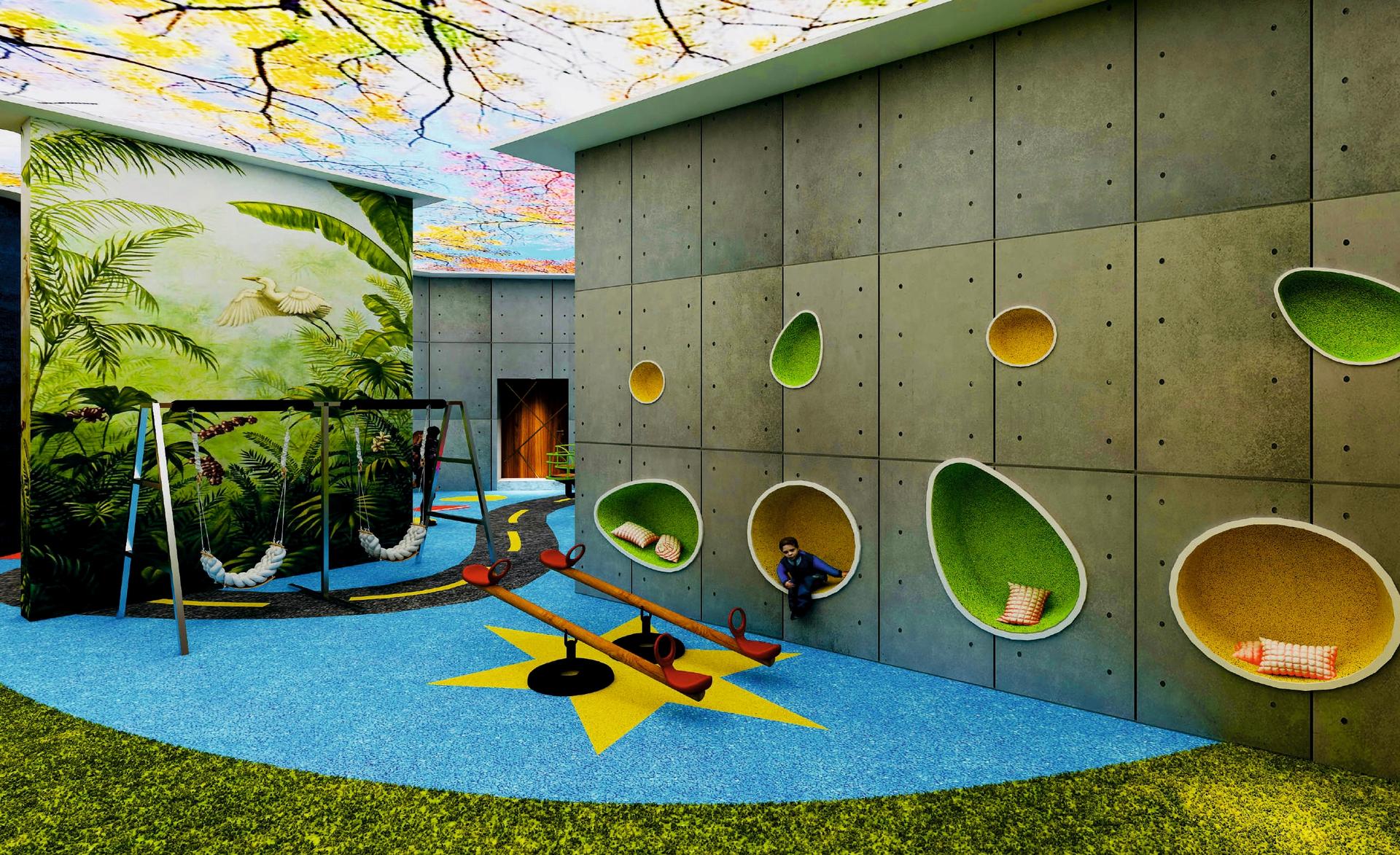 Children's play area at Dimples 73 East, Kandivali West