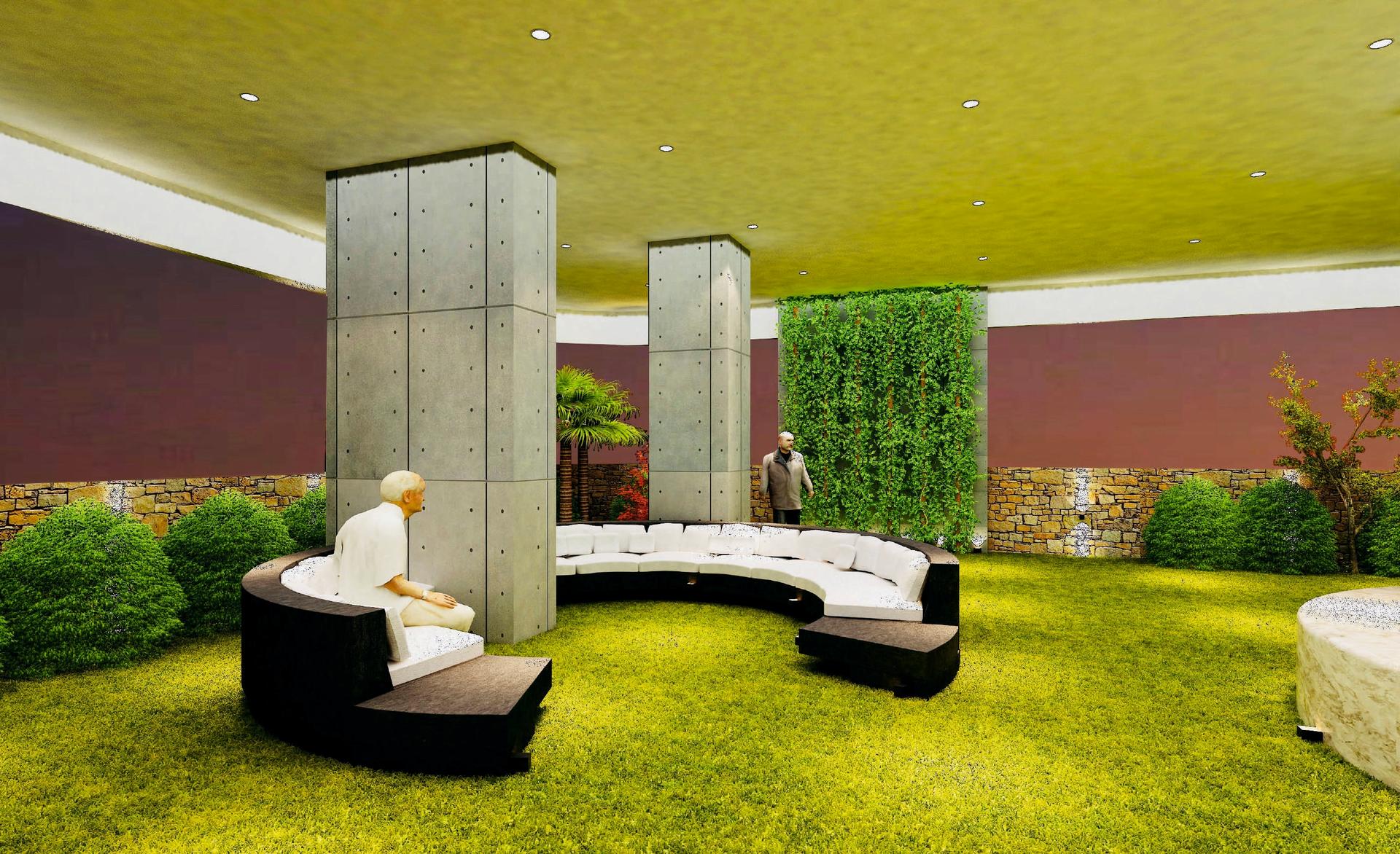 Senior citizen area at Dimples 73 East, Kandivali West