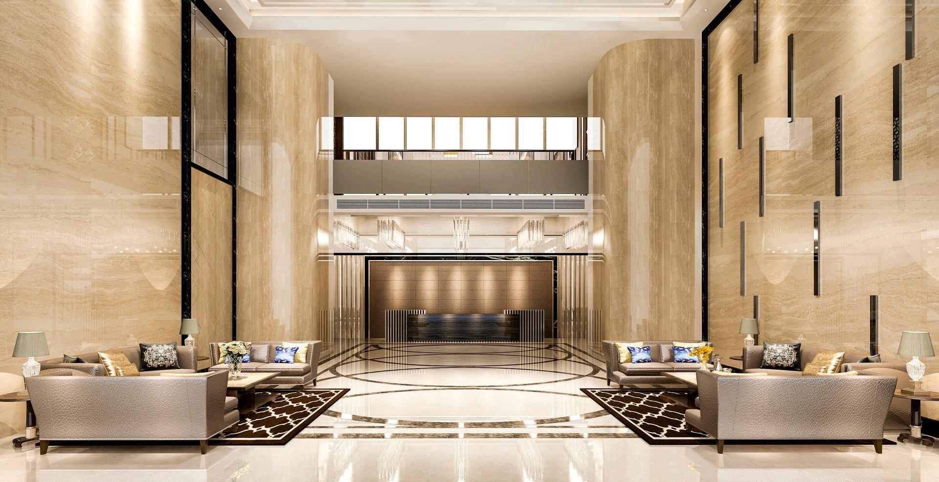 Grand entrance lobby at Dimples 73 East, Kandivali West