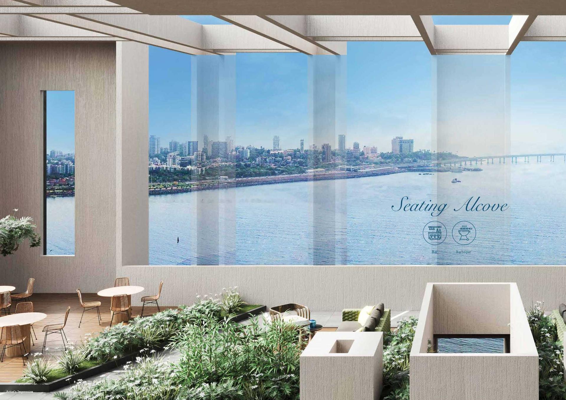 BBQ area at Prescon Midtown Bay, Mahim West