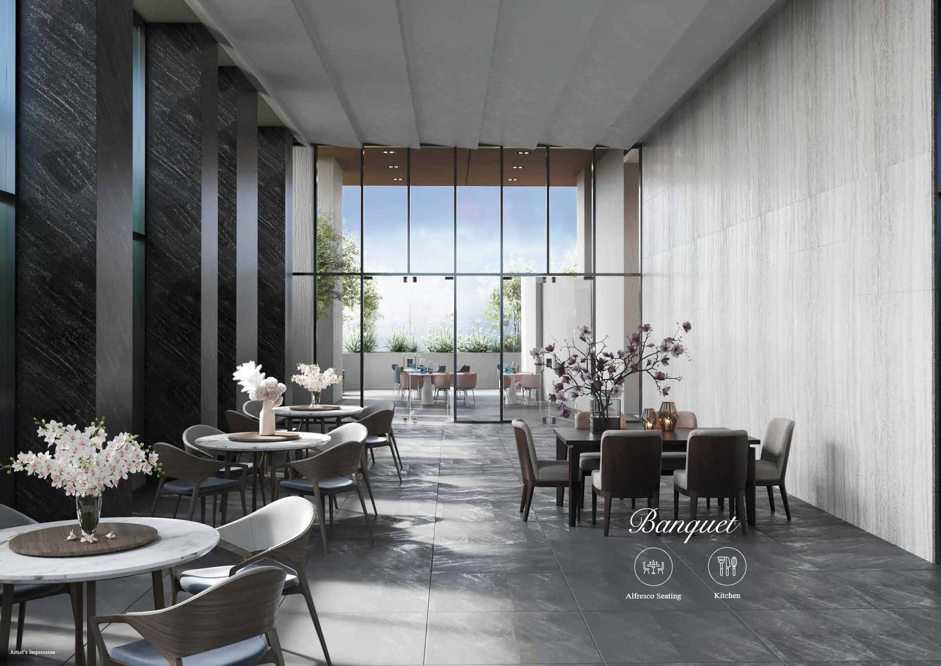 Multipurpose hall at Prescon Midtown Bay, Mahim West