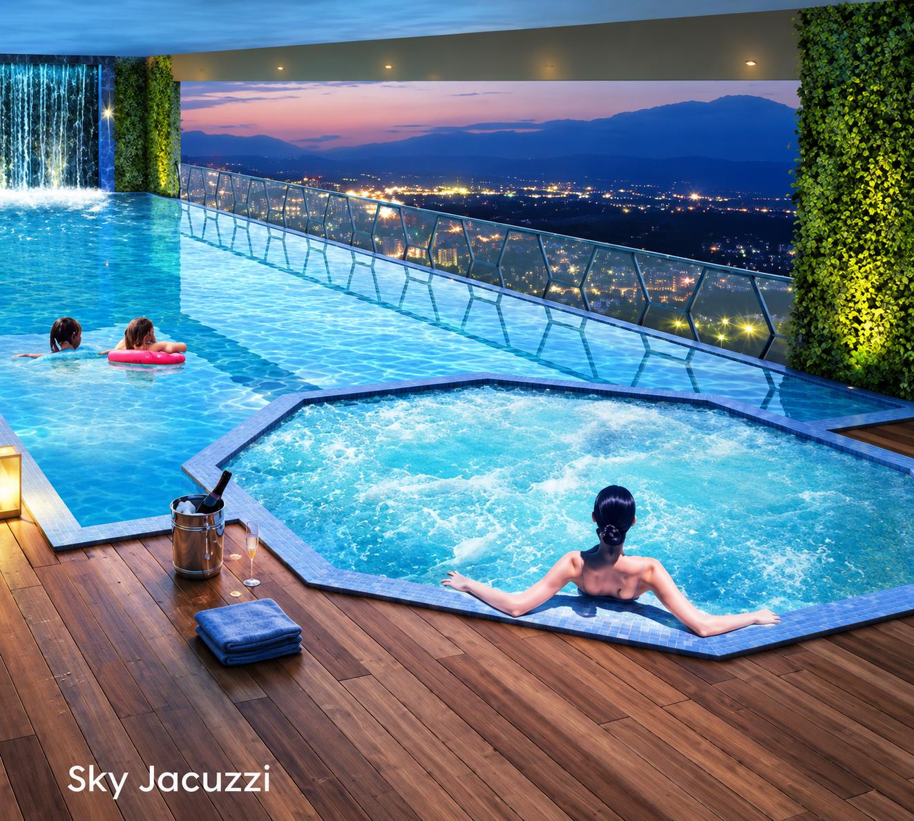 Jacuzzi at Ruparel Urbana, Kurla East