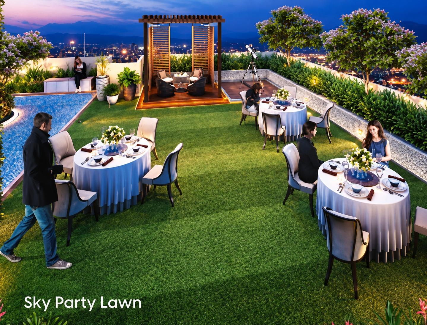 Party lawn at Ruparel Urbana, Kurla East
