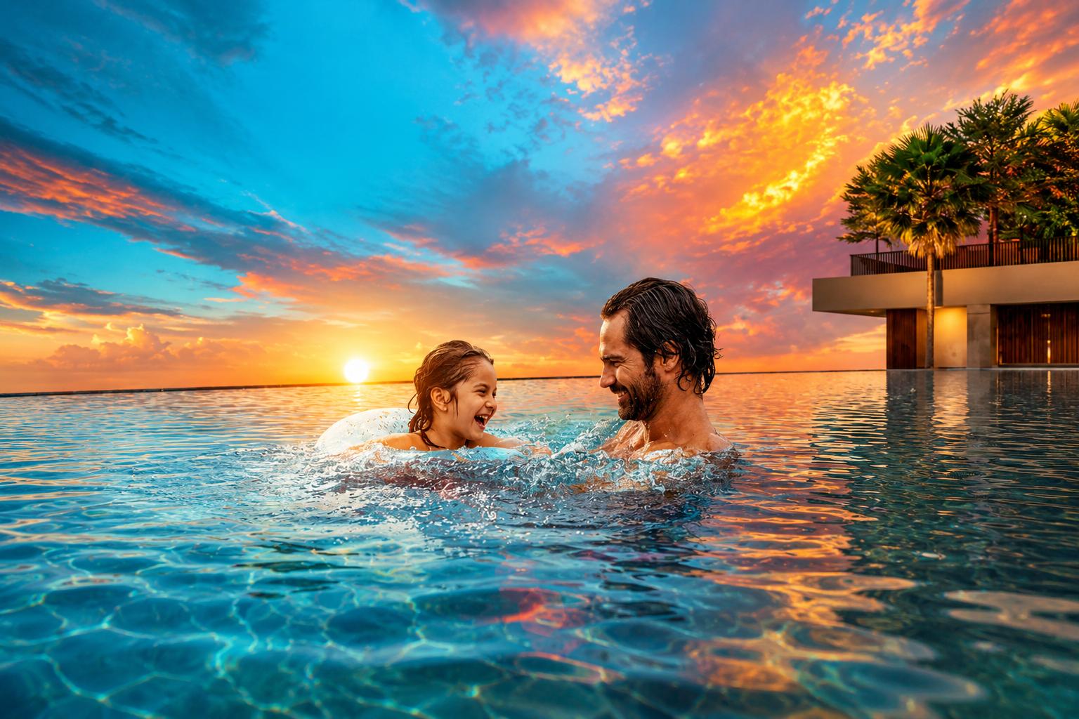 Swimming pool at Mahindra Vista, Kandivali East