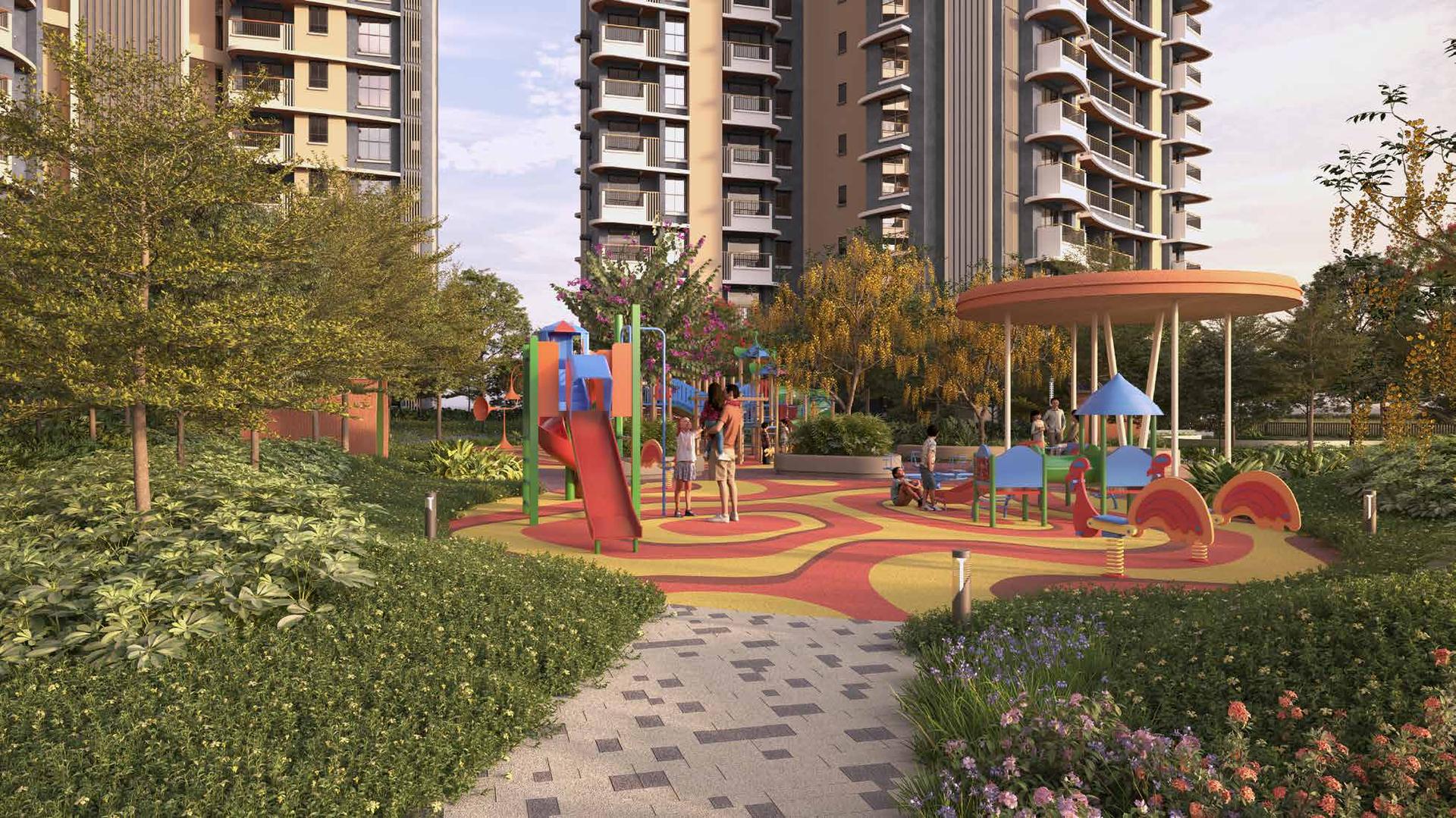 Children's play area at Mahindra Vista, Kandivali East