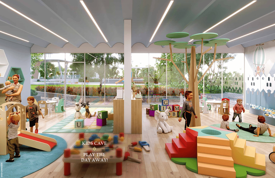 Children's play area at JP North West End, Bhayandar West