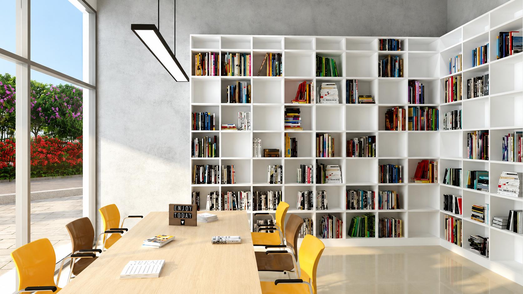 Library at Dynamix Divum, Goregaon East