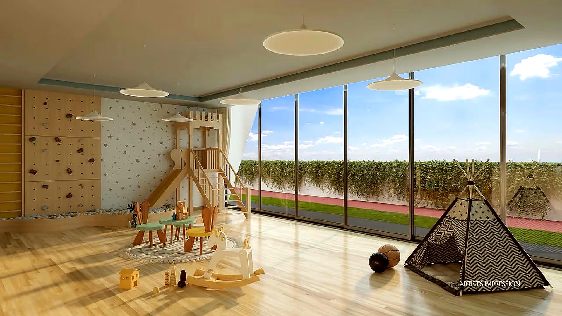 Children's play area at Dynamix Divum, Goregaon East