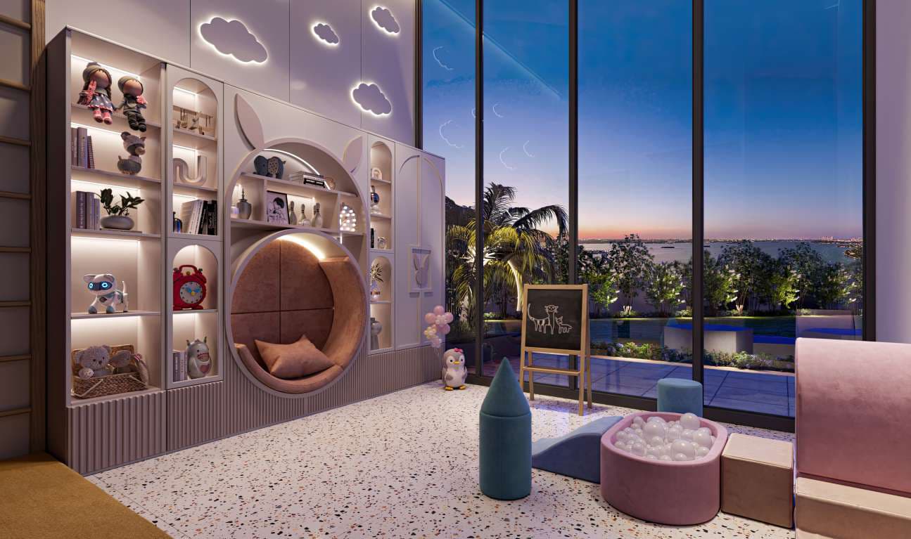 Children's play area at Kabra Dvayam, Worli