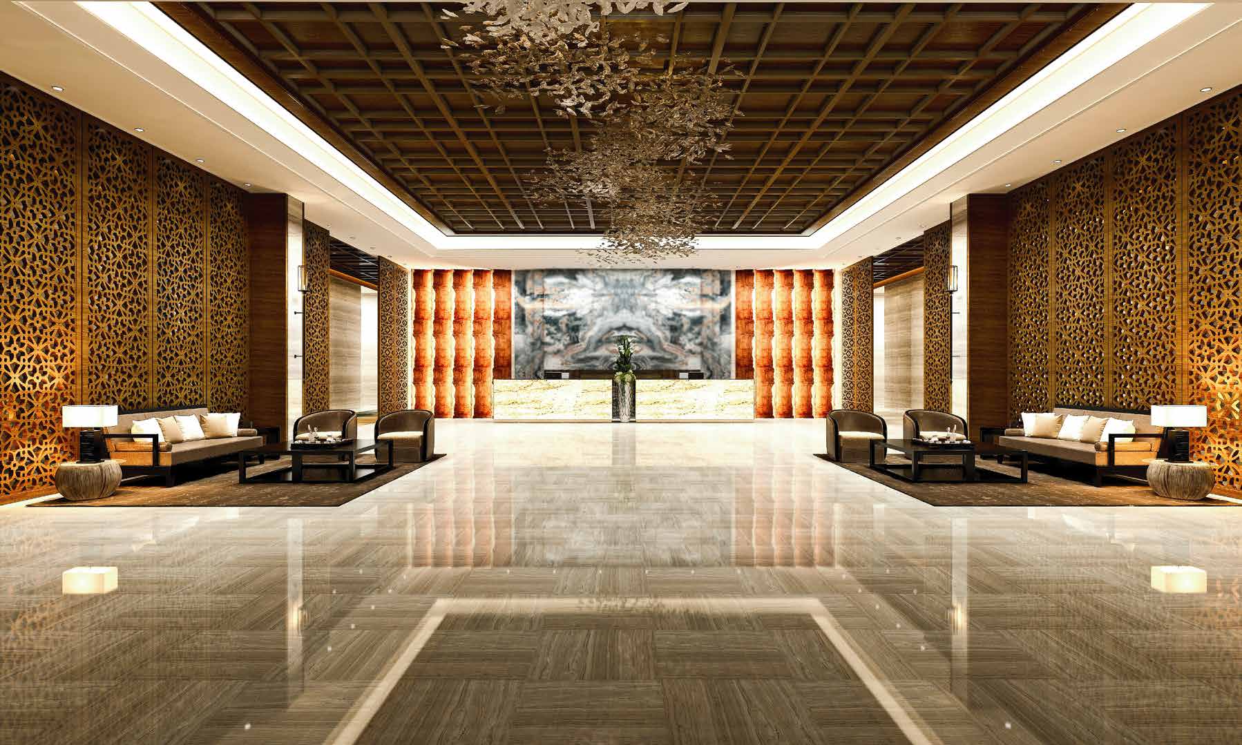 Grand entrance lobby at Disha Tulip, Juhu