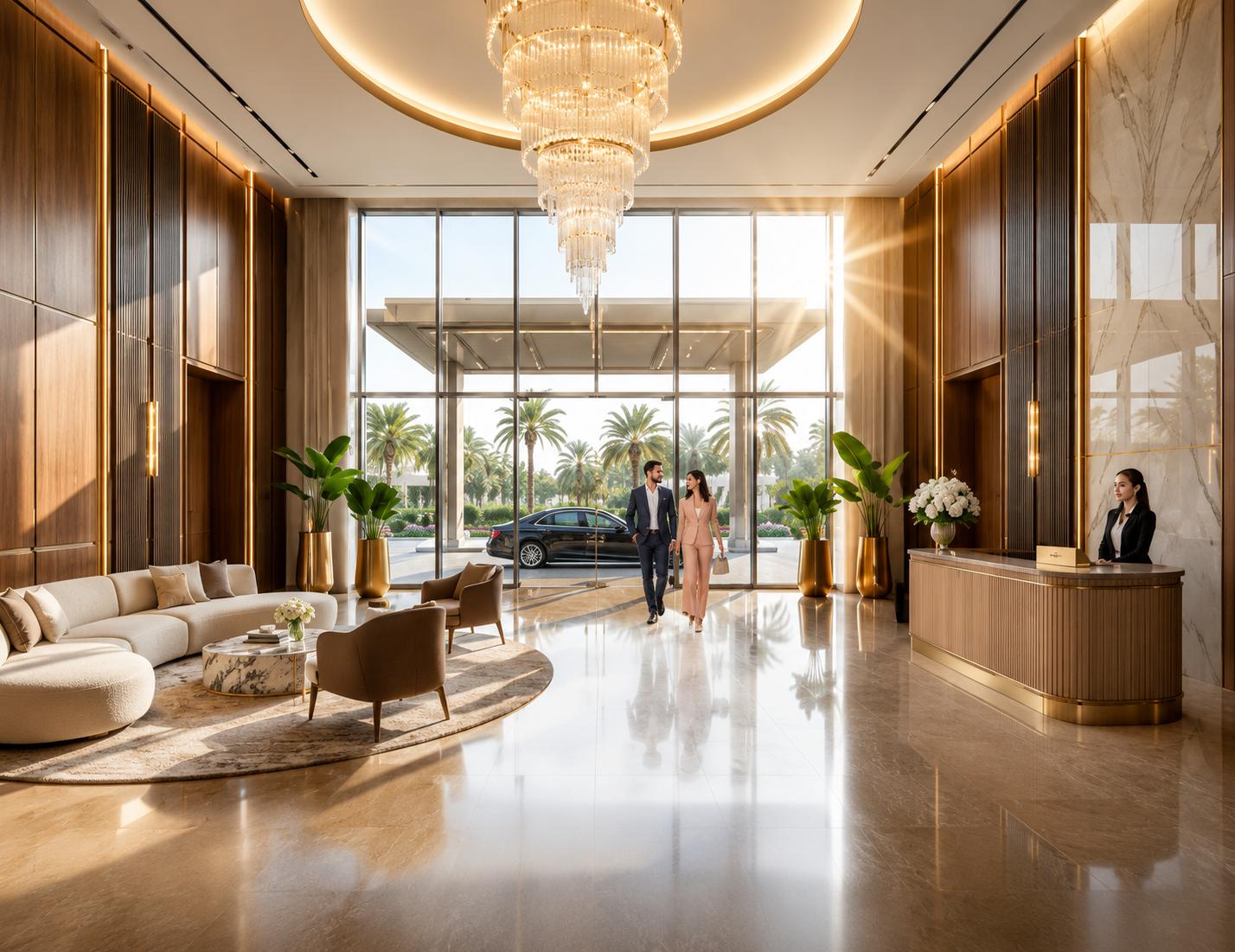Grand entrance lobby at Kolte Patil Vivere, Goregaon West