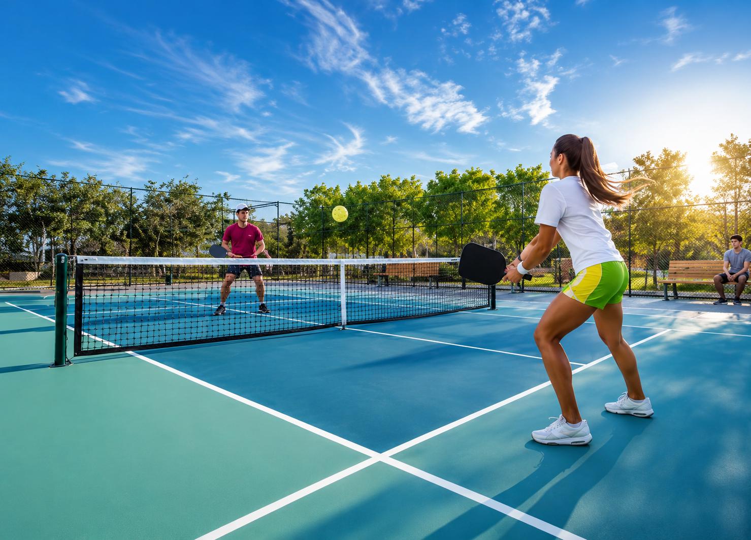 Pickleball court at Kolte Patil Vivere, Goregaon West
