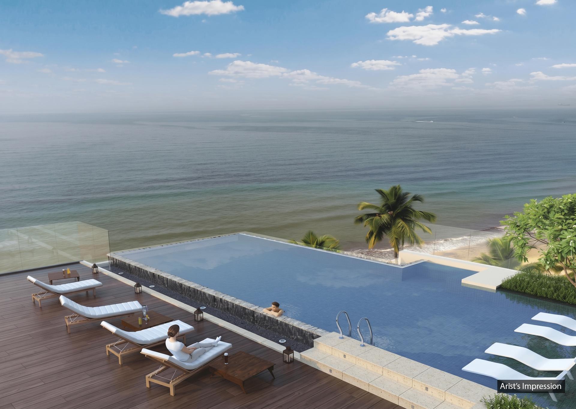 Swimming pool at K.Raheja Valletta, Juhu