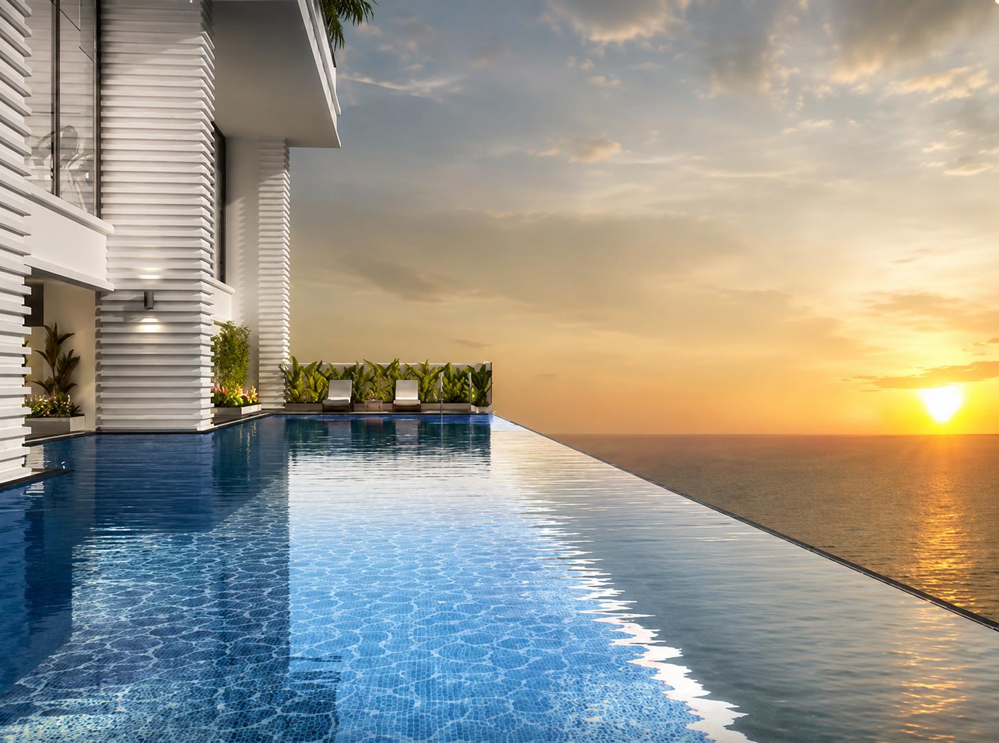 Swimming pool at Goshar The Legacy, Worli