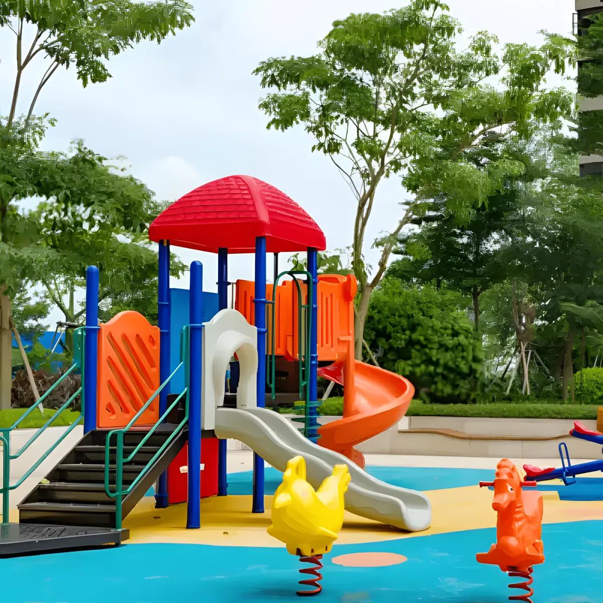 Children's play area at Sun Sumit Deepshal, Borivali West