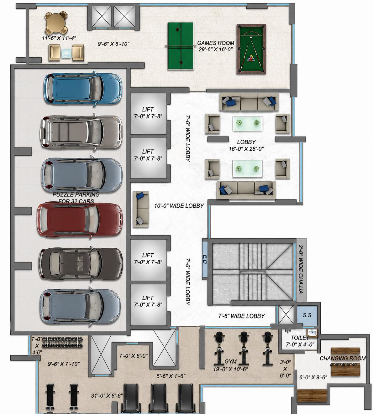 Visitor parking at Shreeji Bliss, Malad West