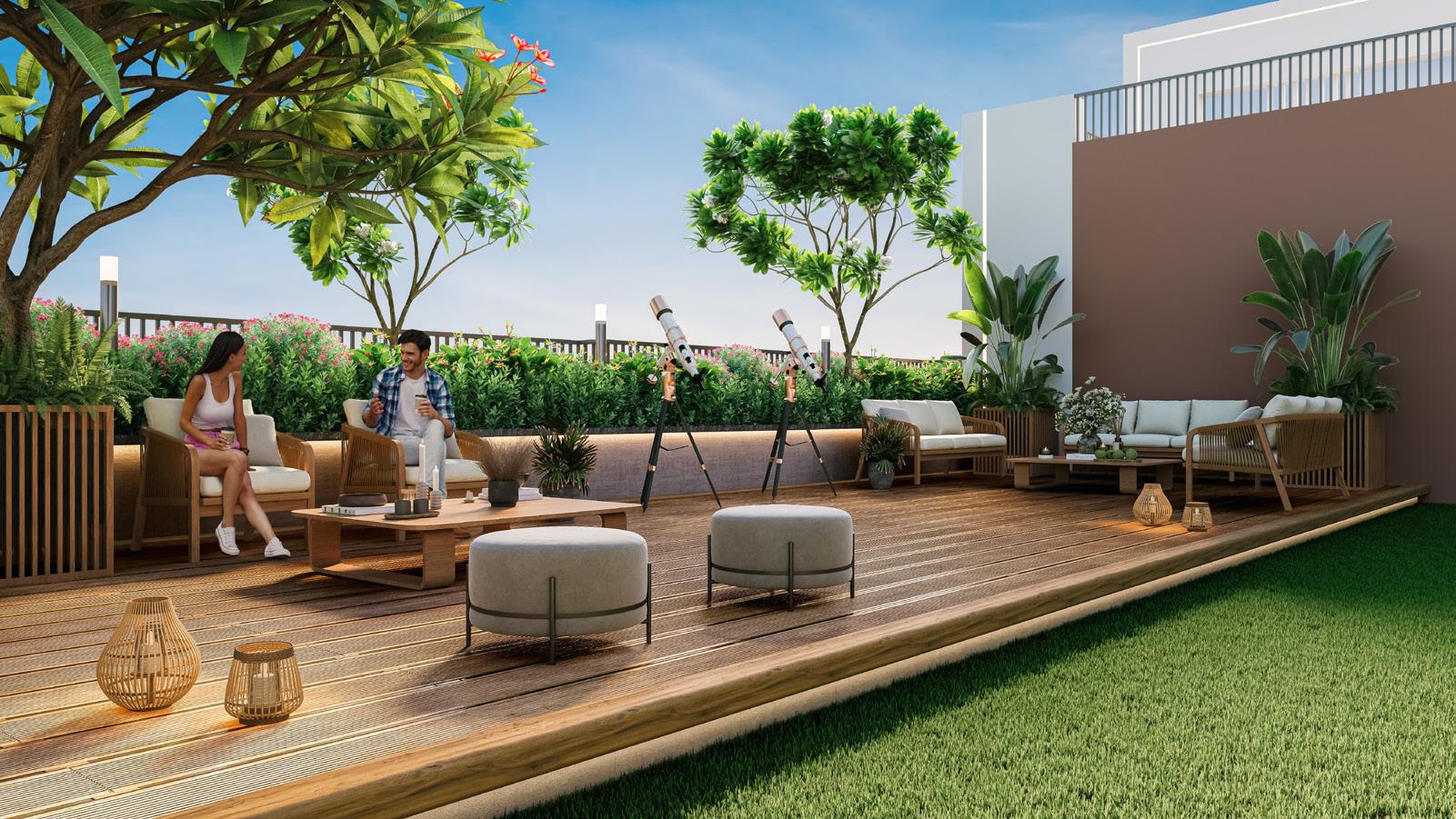 Rooftop terrace at Ethics Oliver, Mahim West