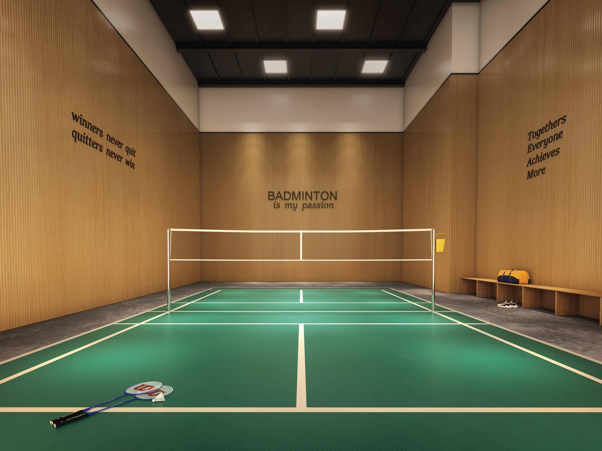 Badminton court at Arkade Rare, Bhandup West