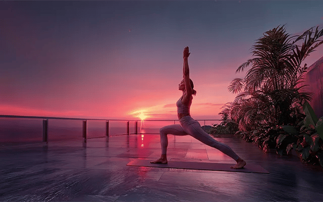 Yoga / meditation at Roswalt Ryla, Bandra West