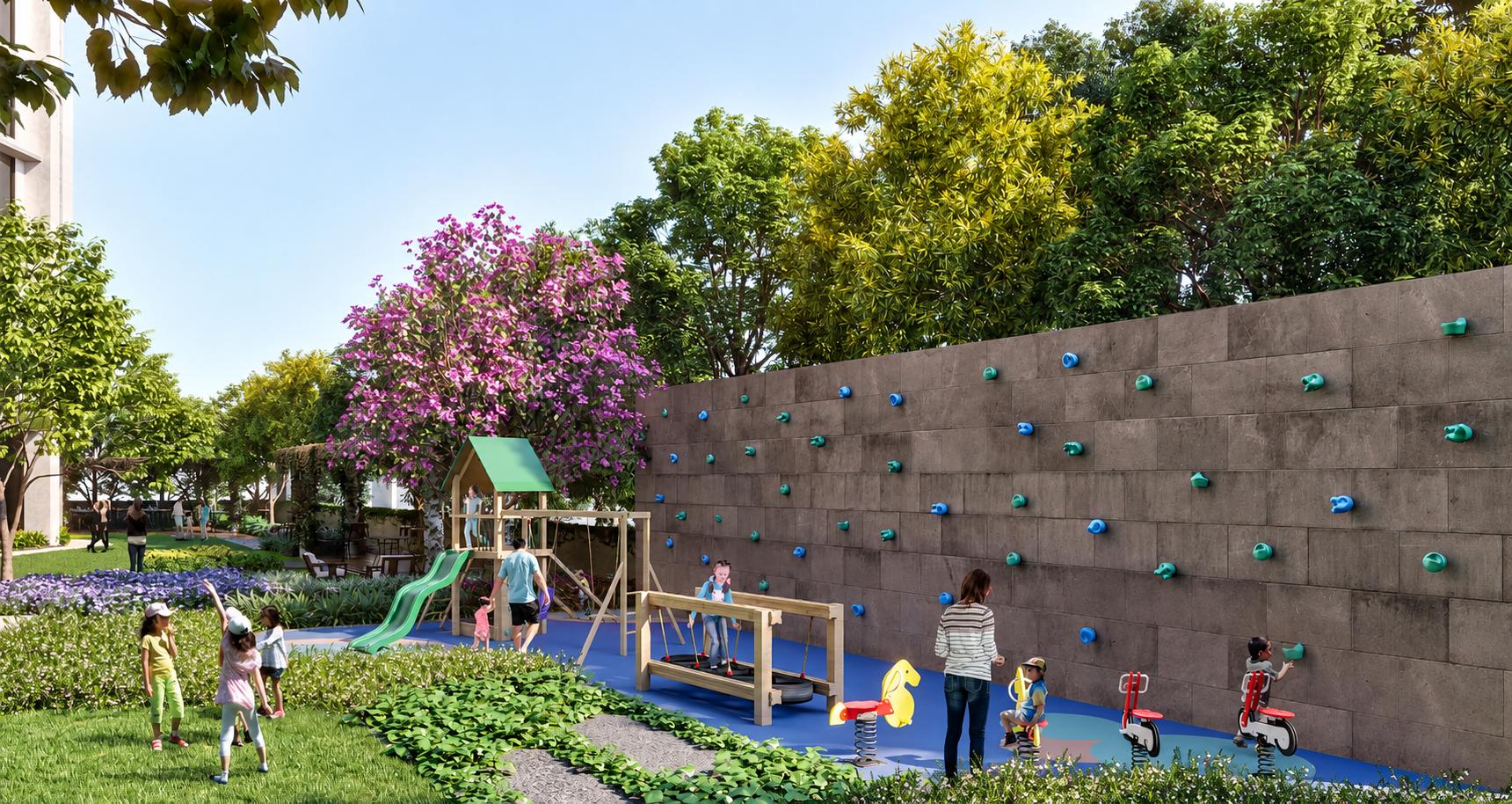 Children's play area at Lodha Regalia, Mulund East