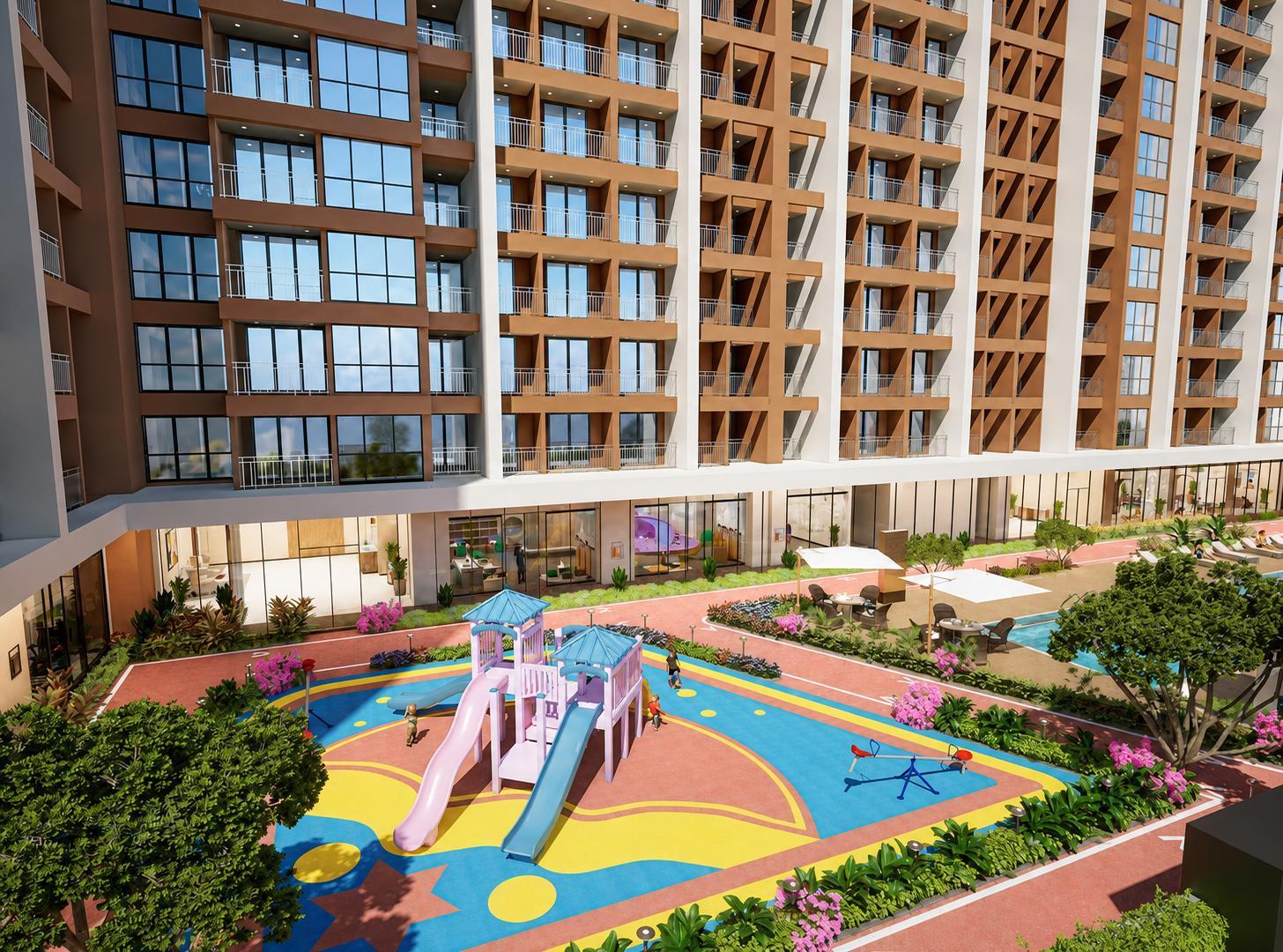 Children's play area at JP Codename Starlife, Mira Road East