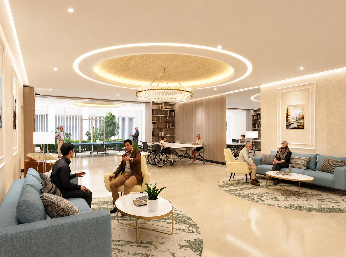 Senior citizen area at JP Codename Starlife, Mira Road East