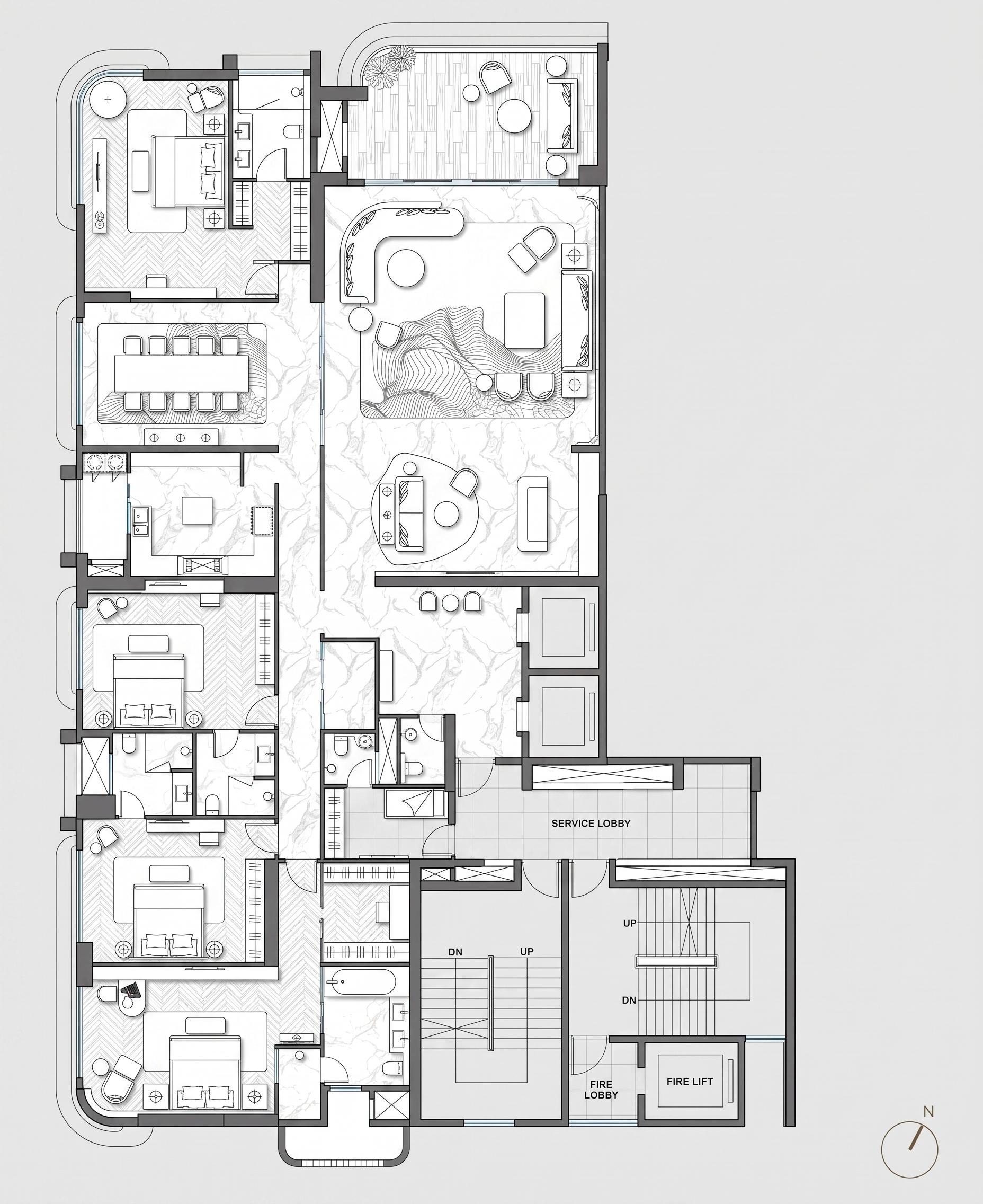 4BHK floor plan