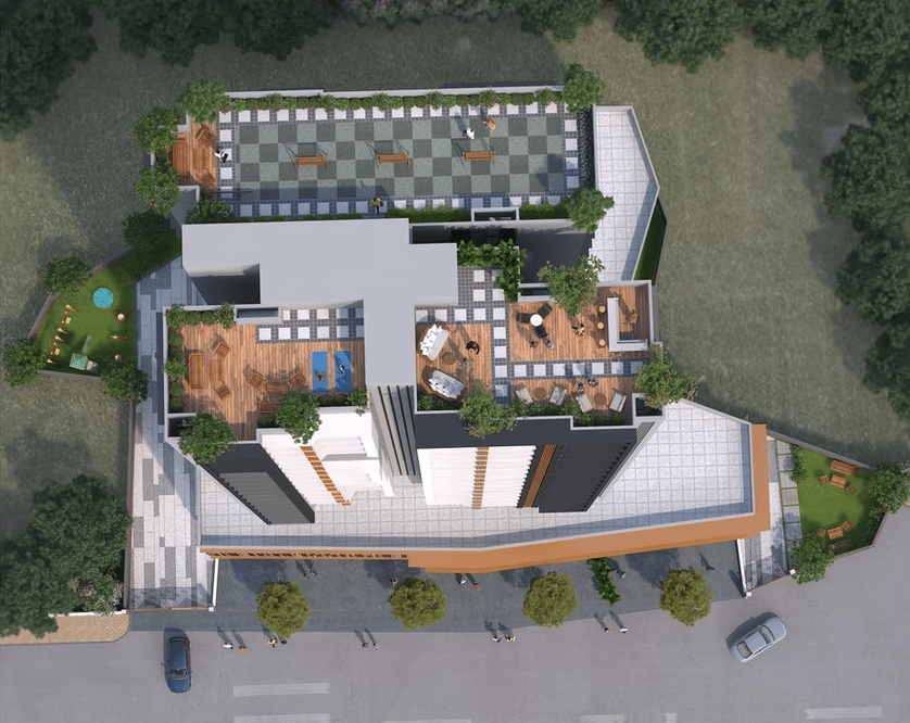 Rooftop terrace at H.Rishabraj Astral, Borivali West