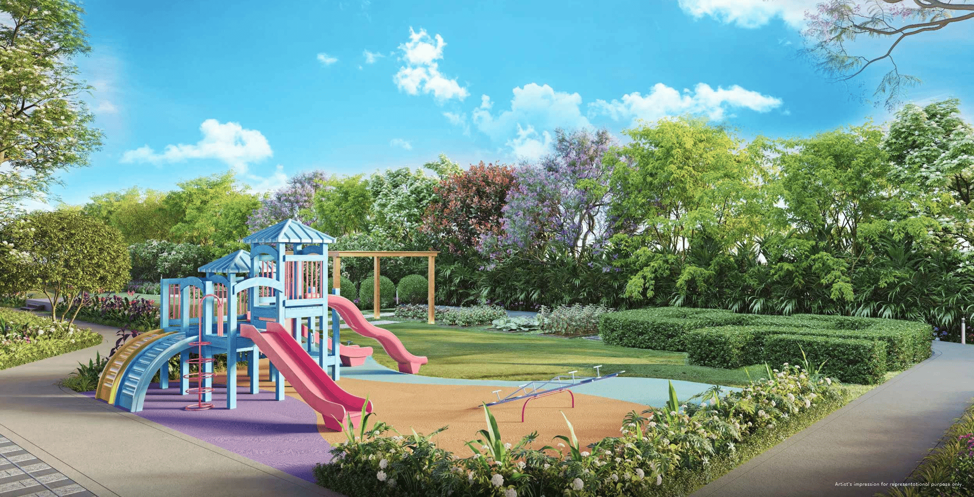 Children's play area at L&T Gateway, Sewri