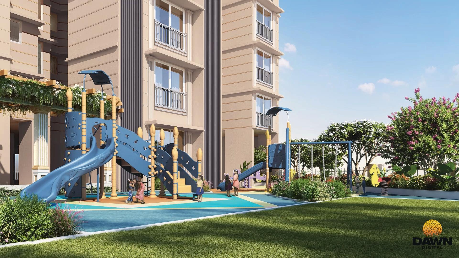 Children's play area at Khandelwal Luxor Reserve, Boisar West