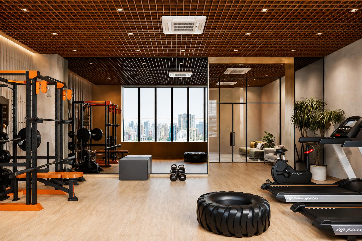Gym at Panchshil Omnia, Bandra West