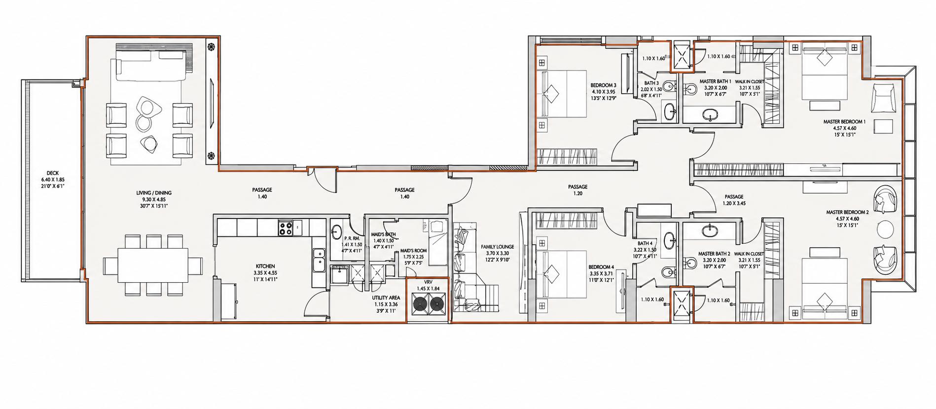 4.5BHK floor plan