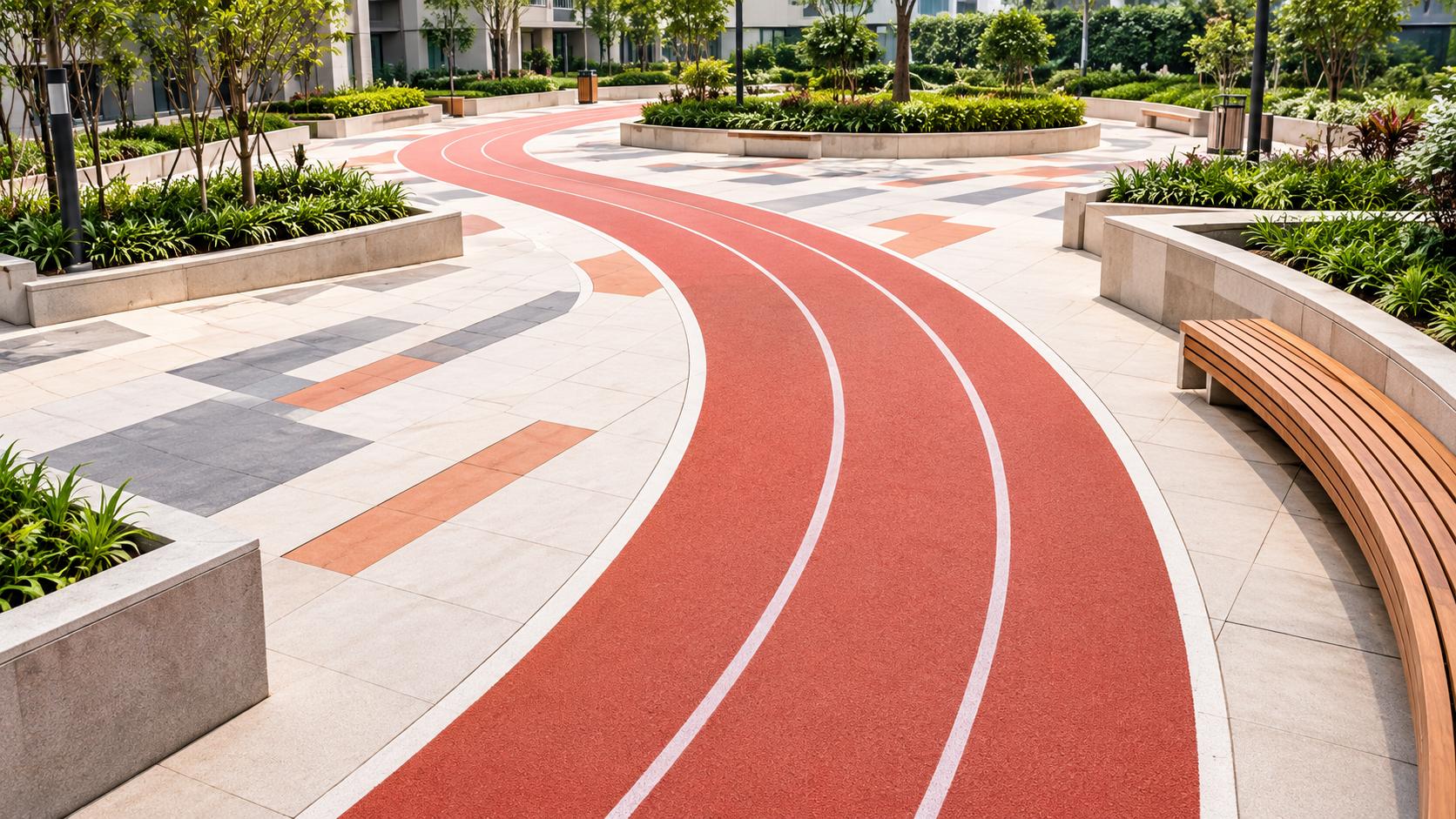 Jogging track at Platinum  Classic, Andheri West