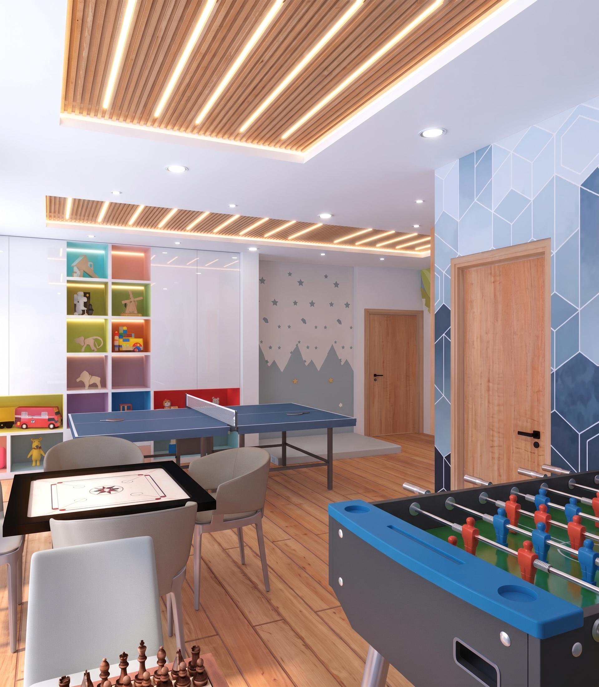 Indoor games at Sumit Bhakti, Santacruz East